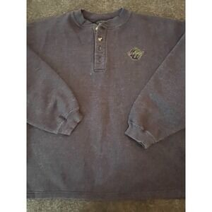 Yesterdays Rain Forest Cafe  Blue Pullover Size Medium